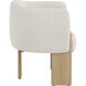 Trine Rustic Oak / Dove Cream Lounge Chair